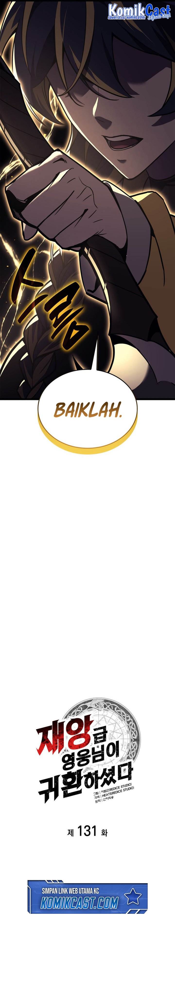 A Disaster-Class Hero Has Returned Chap 131 - Next Chap 132