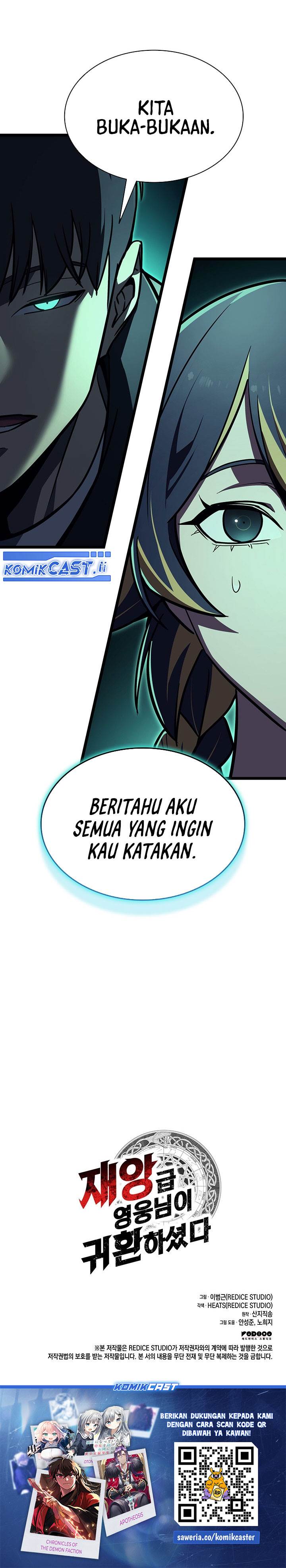 A Disaster-Class Hero Has Returned Chap 141 - Next Chap 142