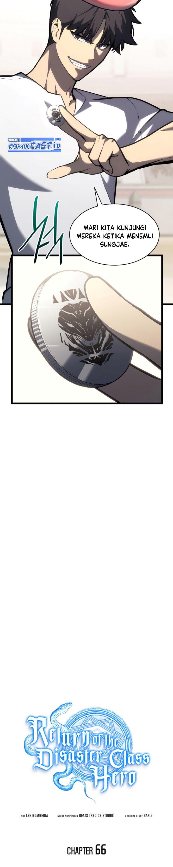 A Disaster-Class Hero Has Returned Chap 66 - Next Chap 67