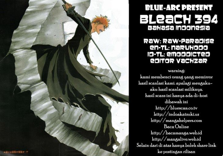 Bleach Chap 394 - Next Chap 395