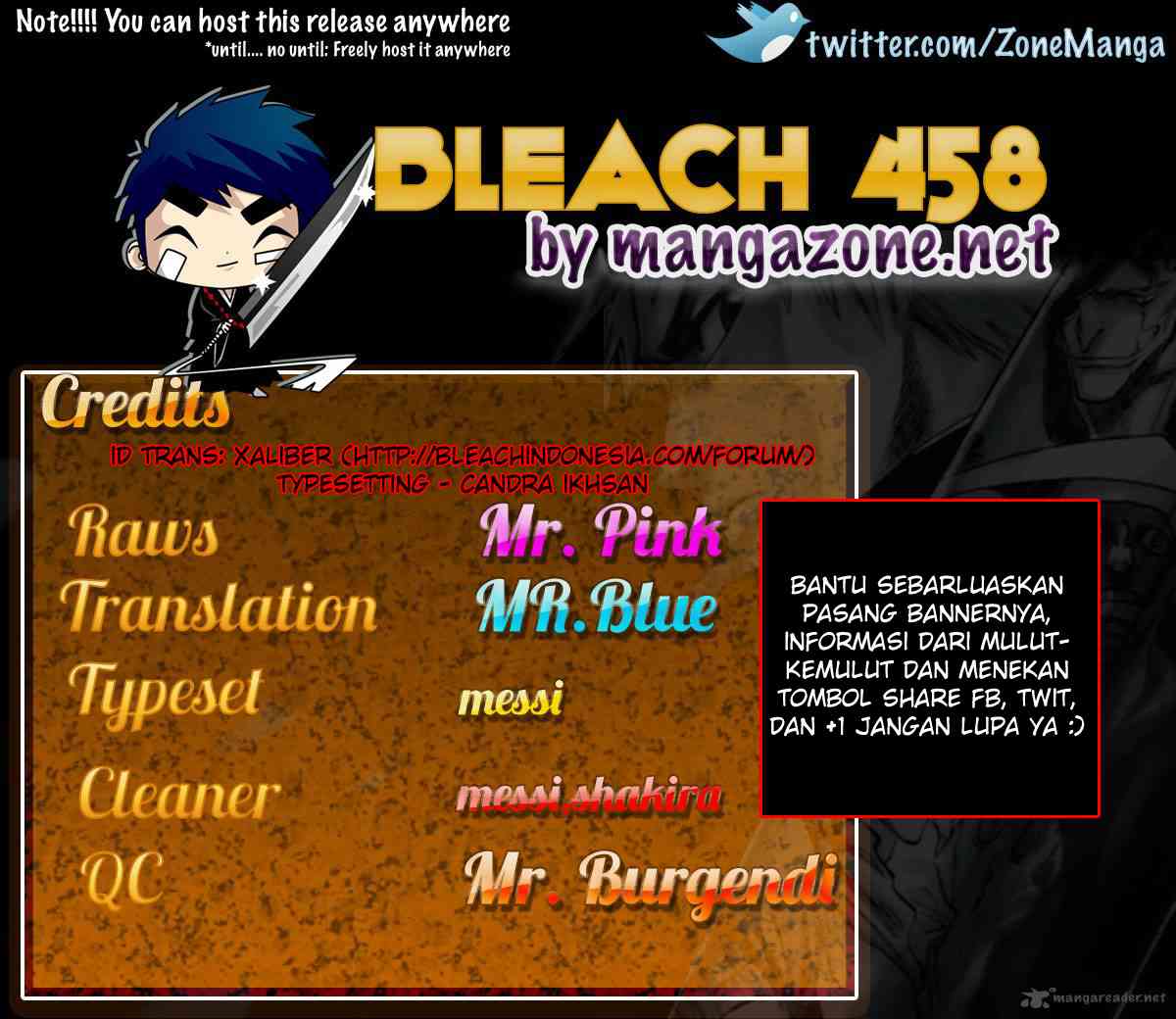 Bleach Chap 458 - Next Chap 459