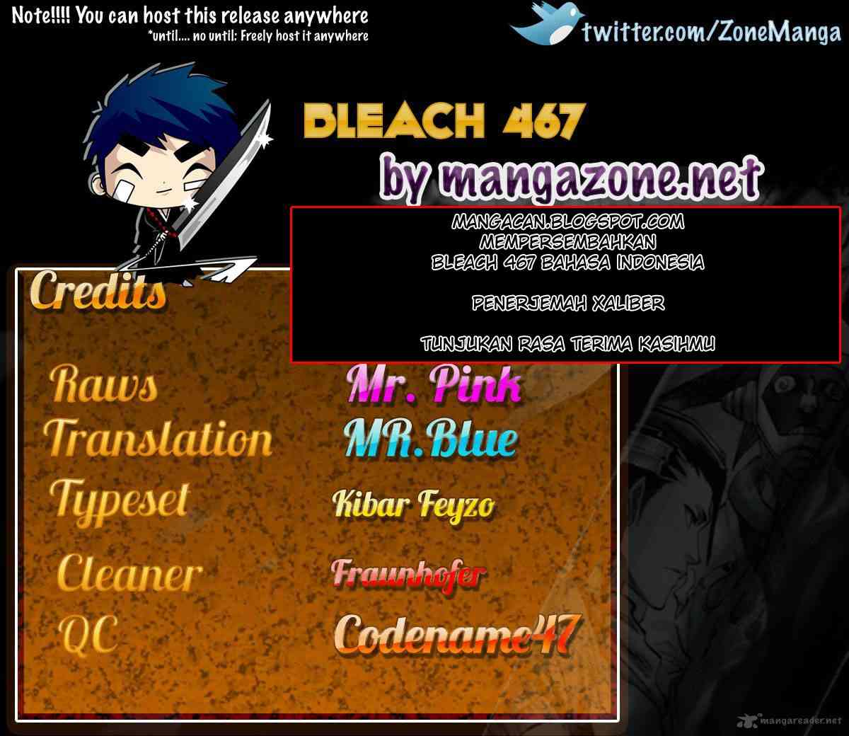 Bleach Chap 467 - Next Chap 468