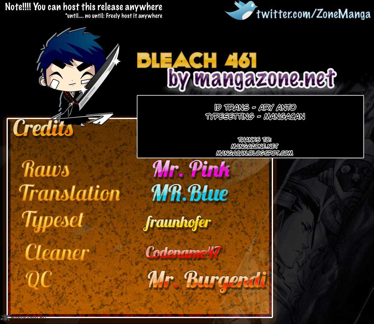 Bleach Chap 461 - Next Chap 462