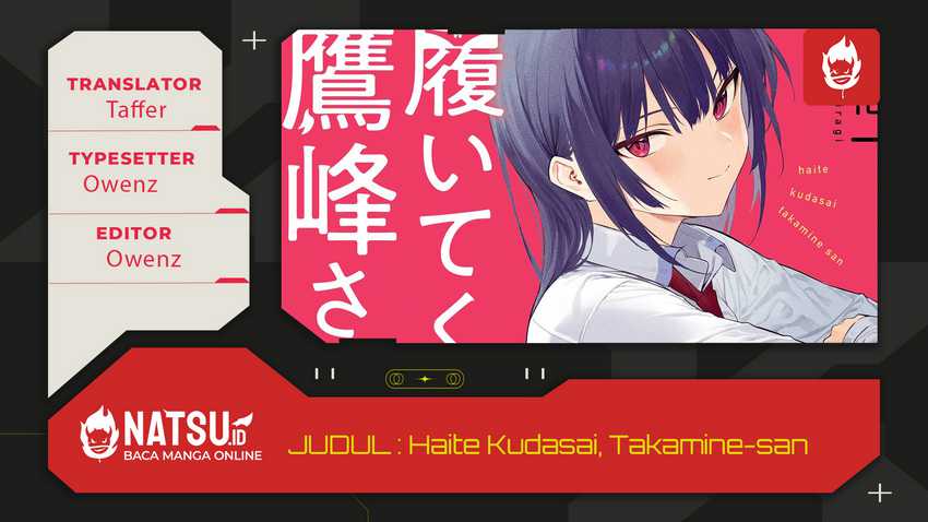 Haite Kudasai, Takamine San Chap 61 - Next Chap 62