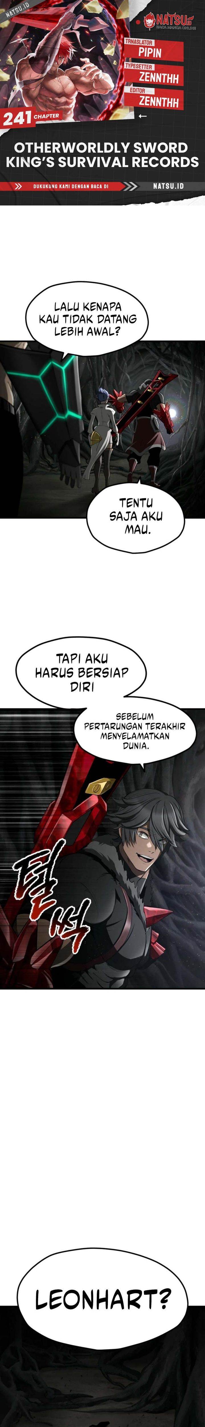 Otherworldly Sword King’s Survival Records Chap 241 - Next Chap 242