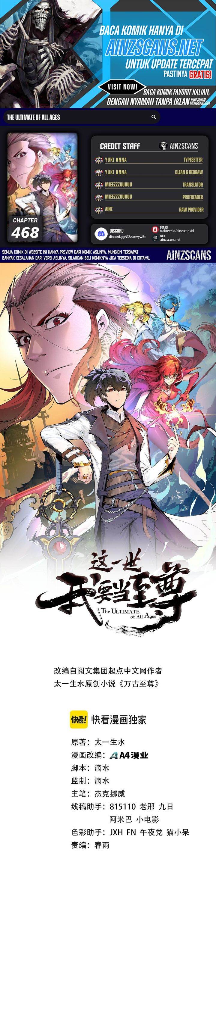 The Ultimate of All Ages Chap 468 - Next Chap 469
