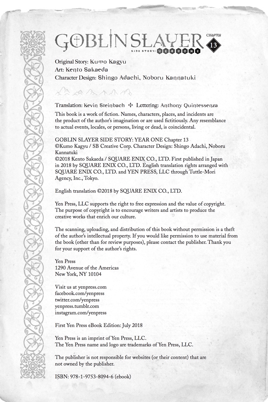 Goblin Slayer: Side Story Year One Chap 13 - Next Chap 14