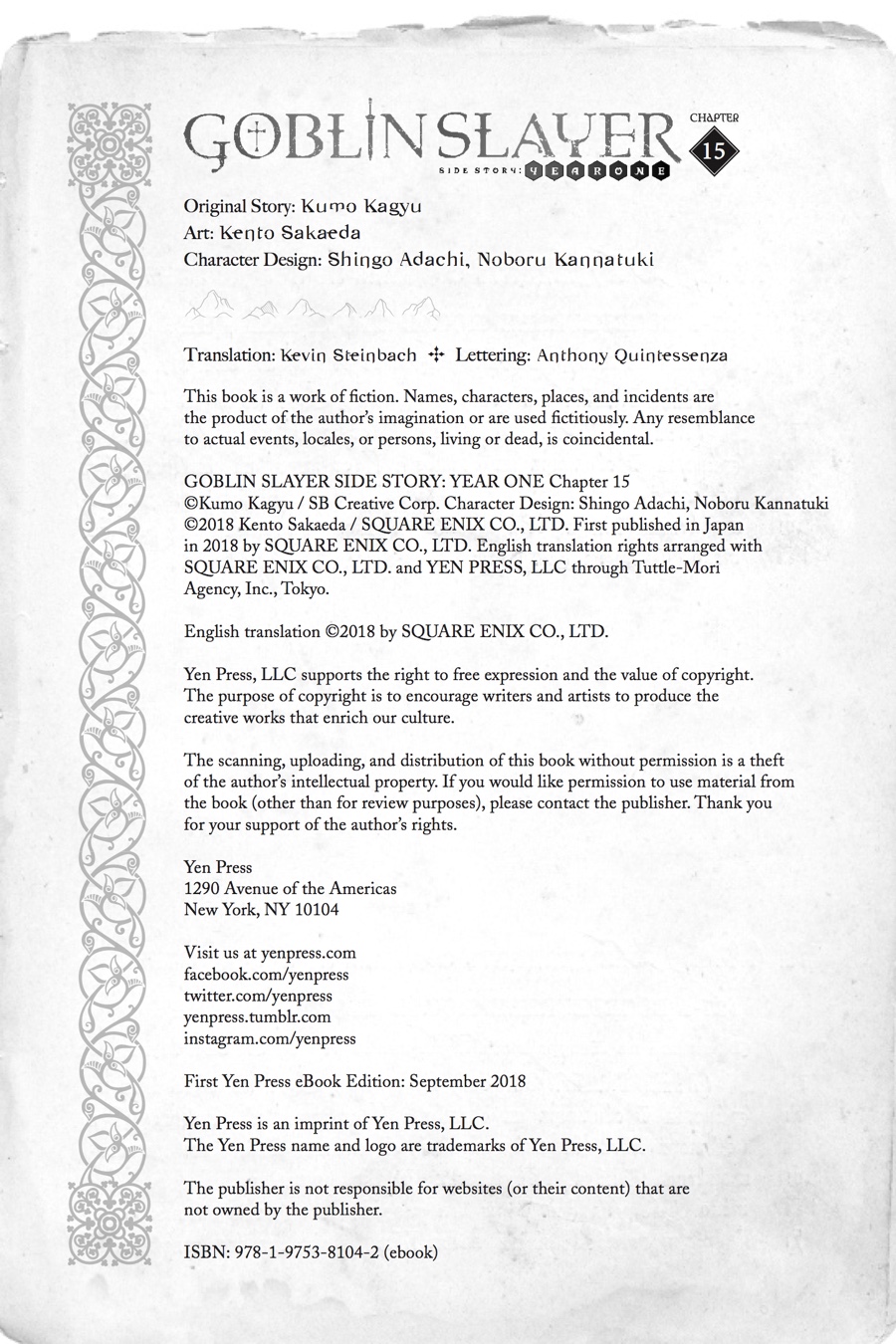 Goblin Slayer: Side Story Year One Chap 15 - Next Chap 16