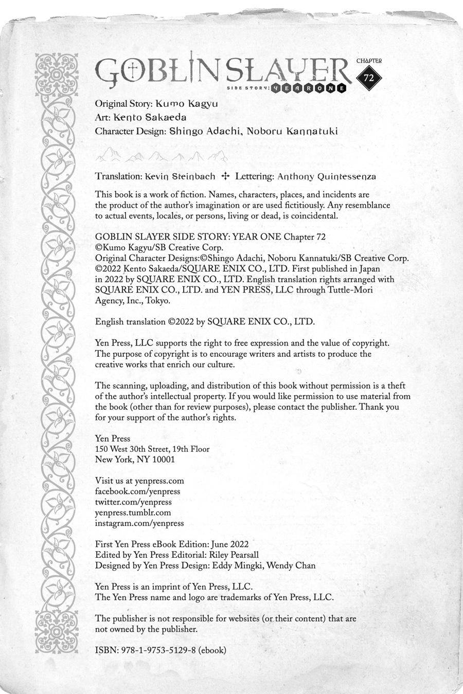 Goblin Slayer: Side Story Year One Chap 72 - Next Chap 73