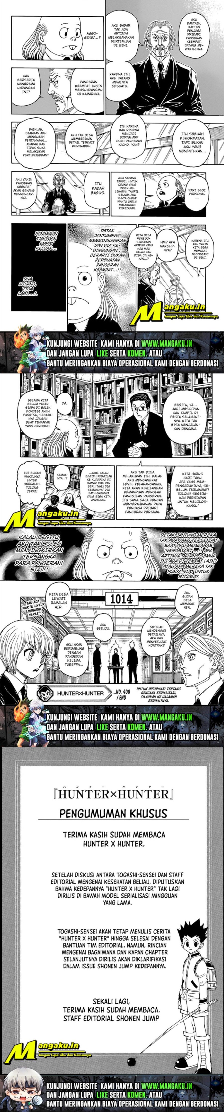 Hunter x Hunter Chap 400 - Next Chap 401