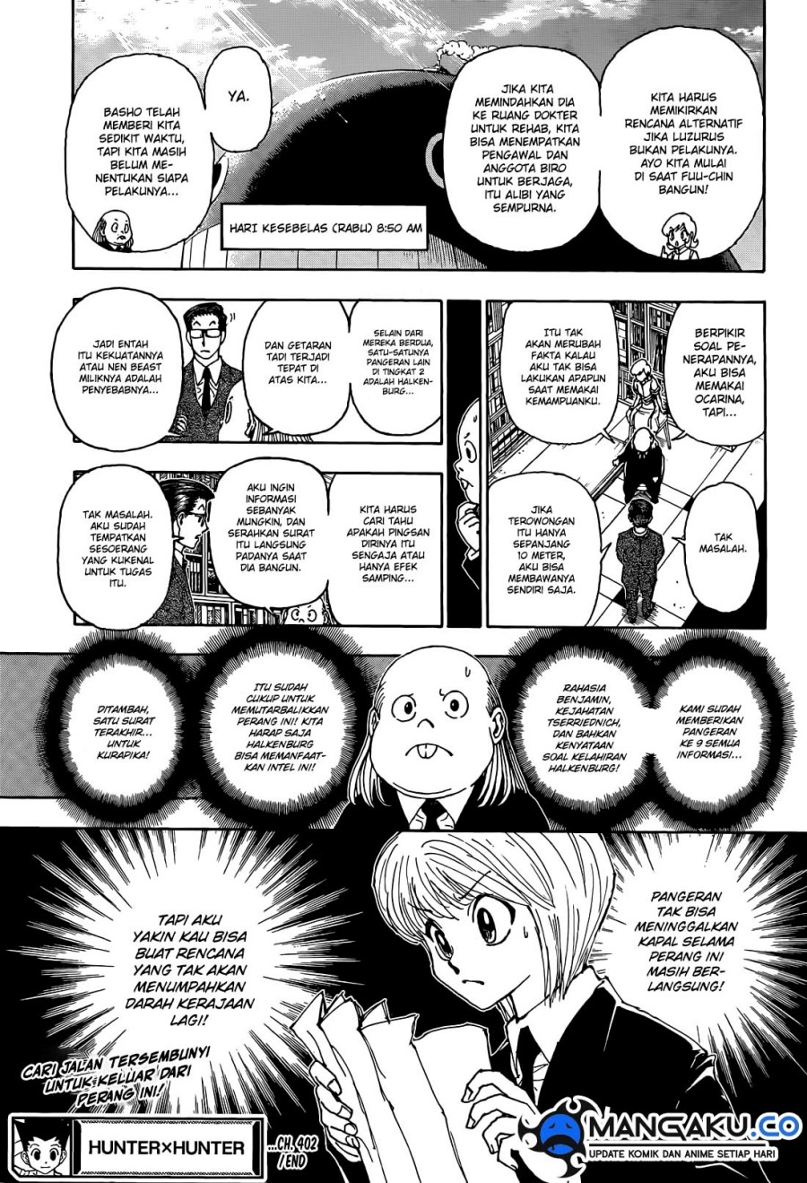 Hunter x Hunter Chap 402 - Next Chap 403
