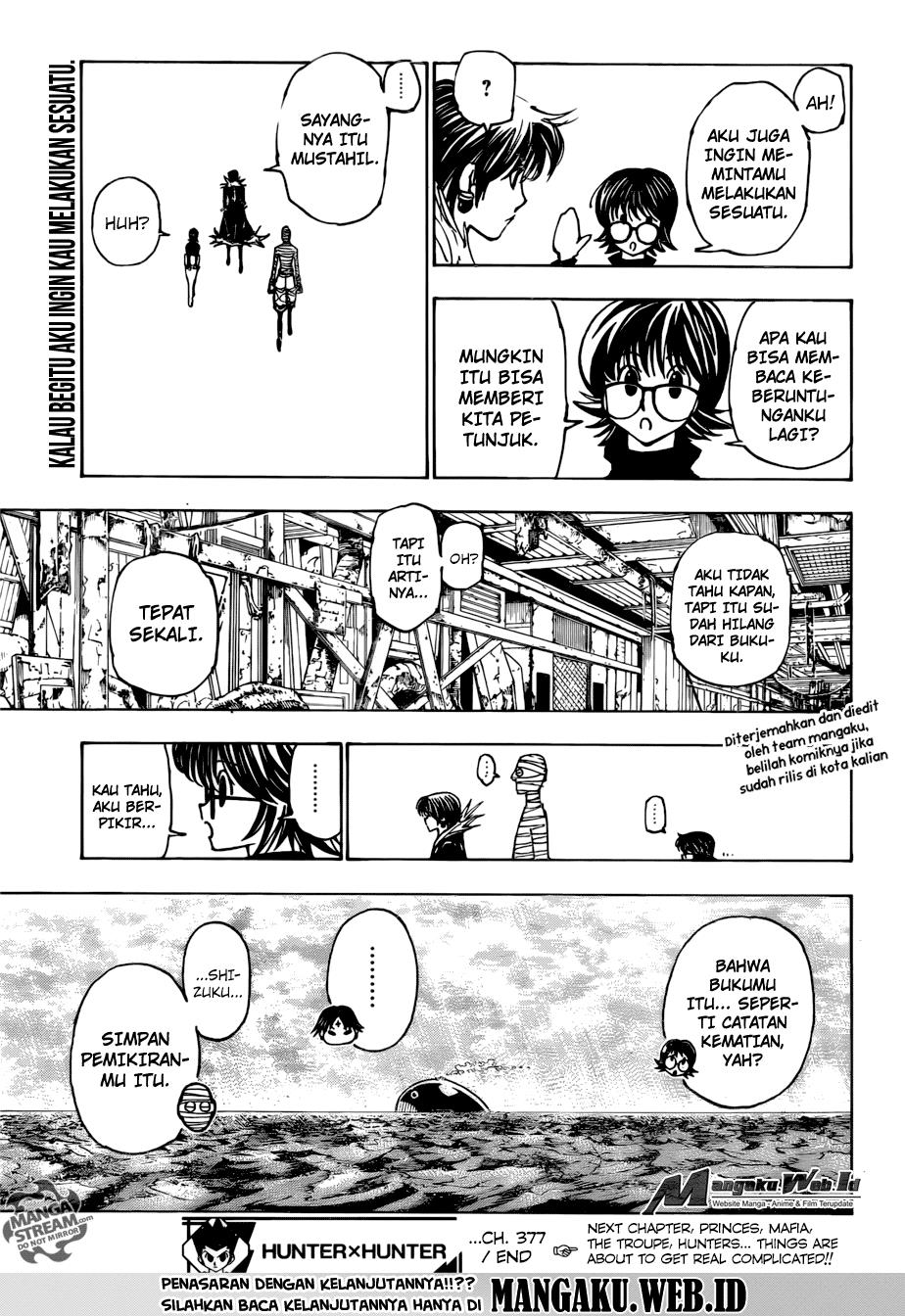 Hunter x Hunter Chap 377 - Next Chap 378