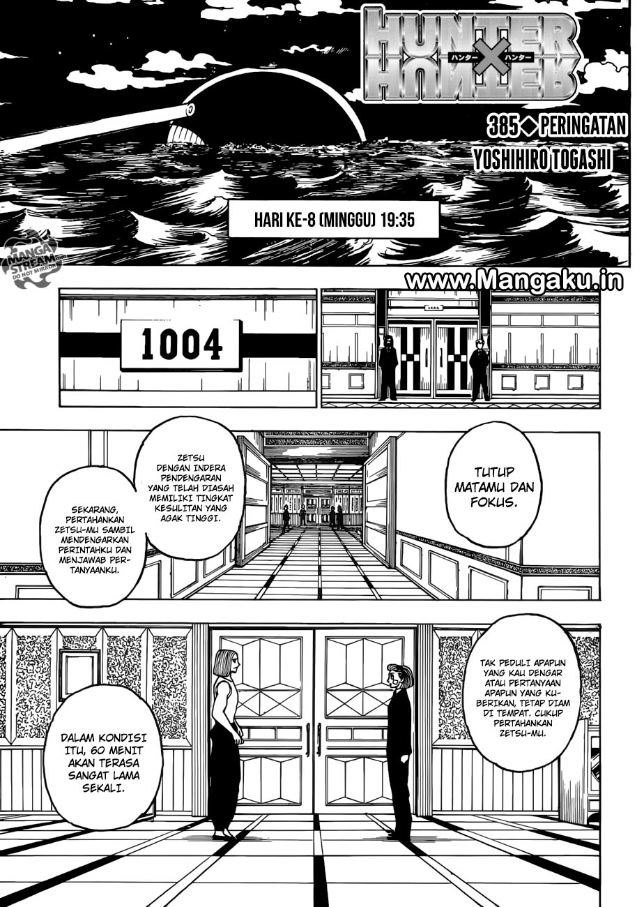 Hunter x Hunter Chap 385 - Next Chap 386