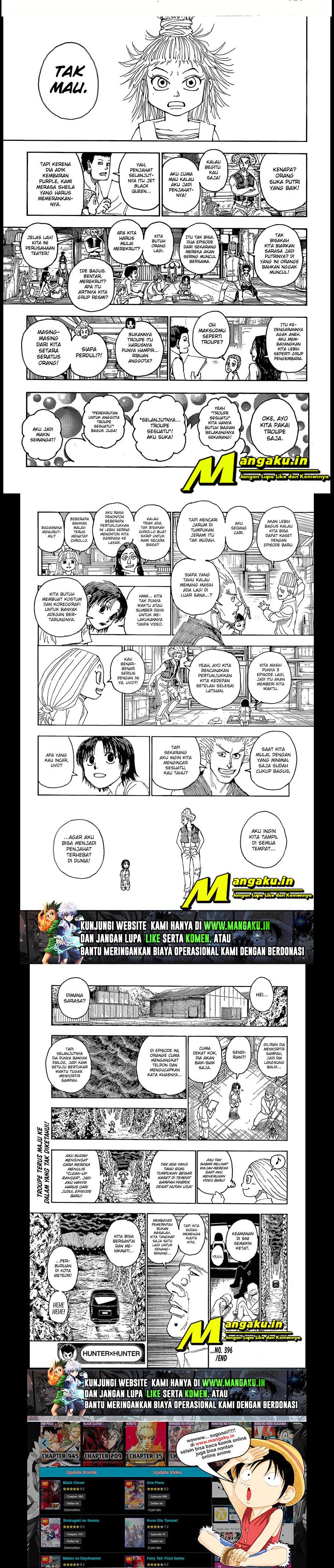 Hunter x Hunter Chap 396 - Next Chap 397
