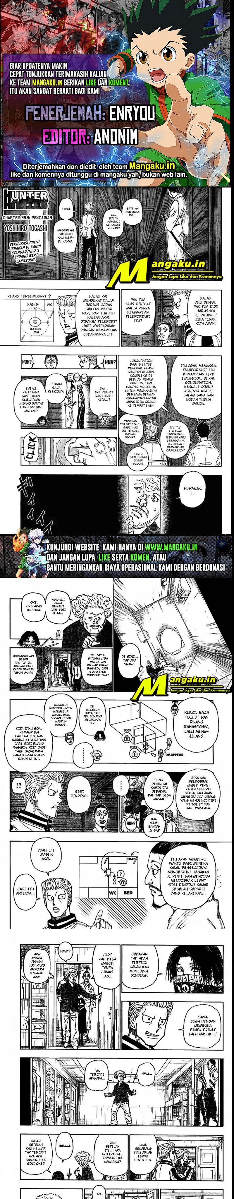 Hunter x Hunter Chap 398 - Next Chap 399