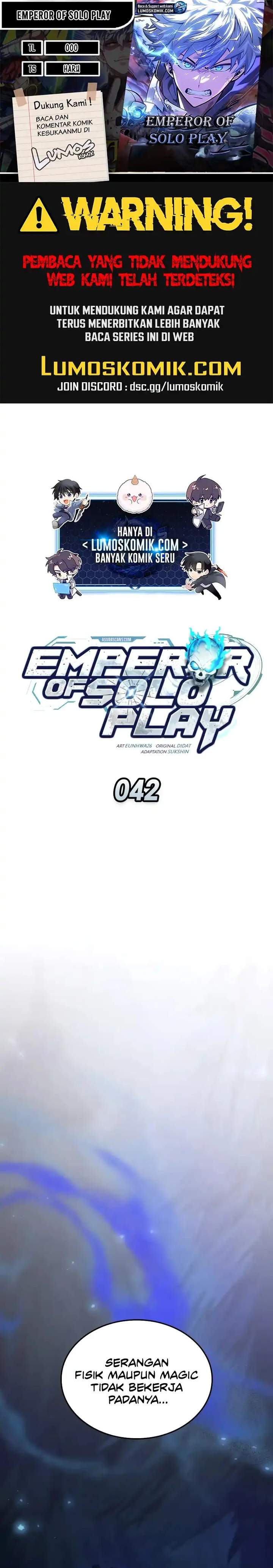 Emperor of Solo Play Chap 42 - Next Chap 43