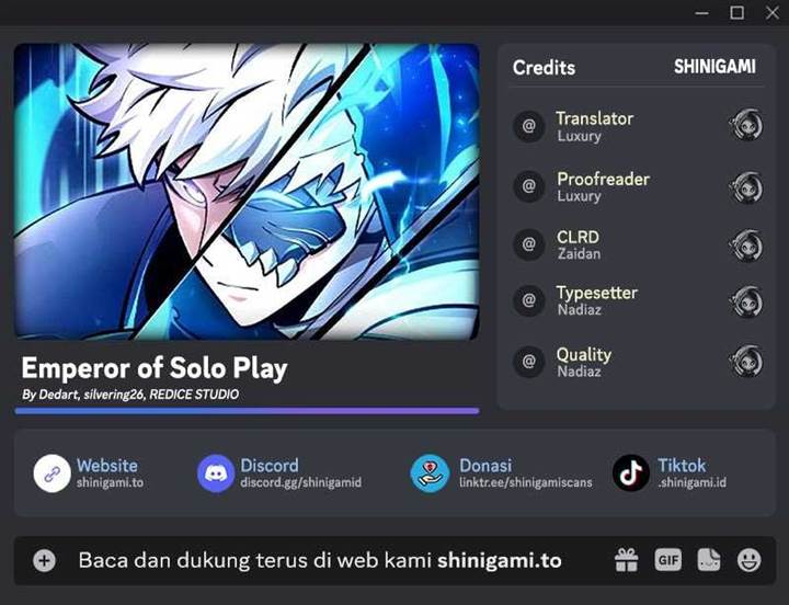 Emperor of Solo Play Chap 28 - Next Chap 29