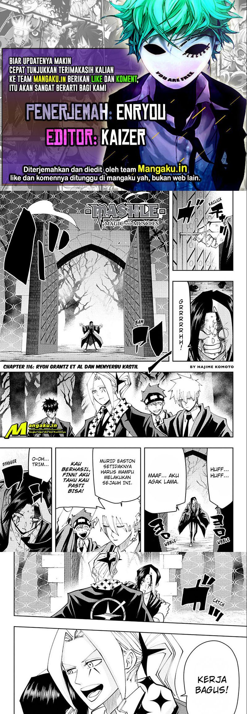 Mashle: Magic and Muscles Chap 116 - Next Chap 117