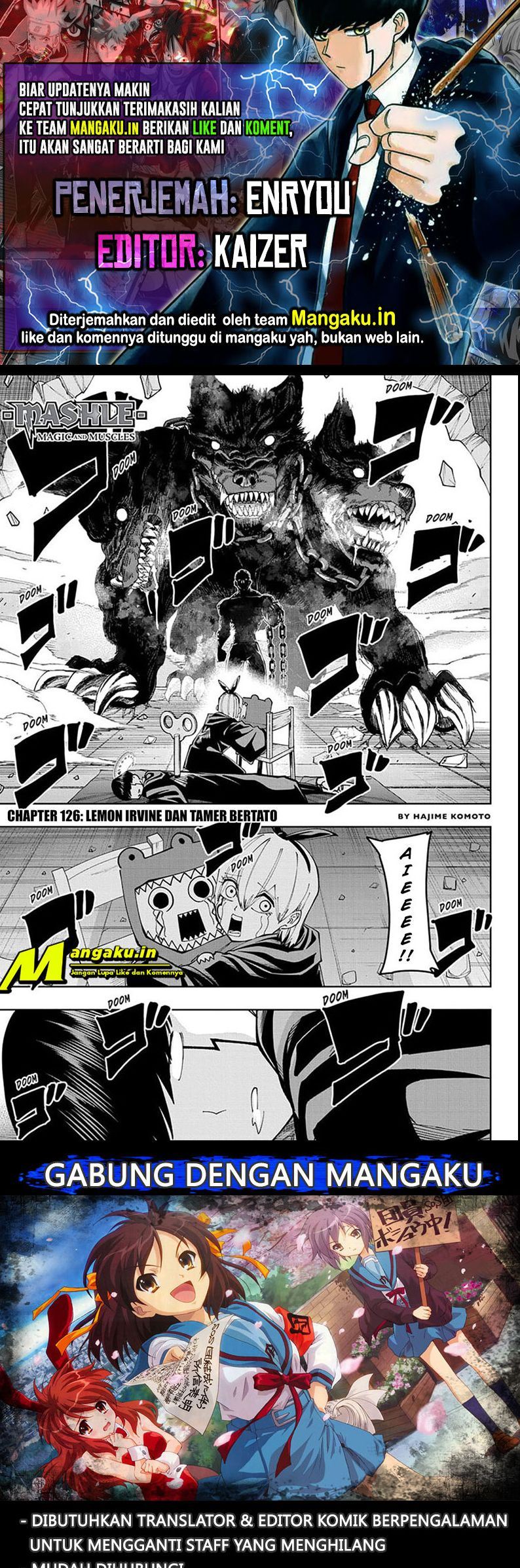 Mashle: Magic and Muscles Chap 126 - Next Chap 127