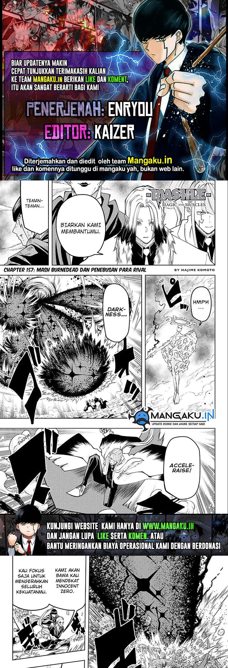 Mashle: Magic and Muscles Chap 157 - Next Chap 158