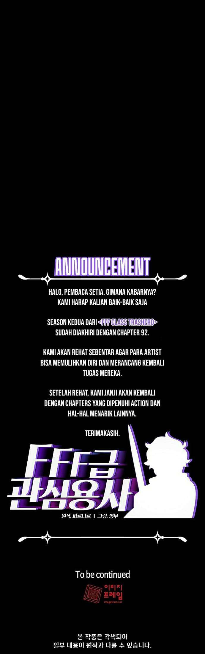 FFF-Class Trashero Chap 92 - Next Chap 93