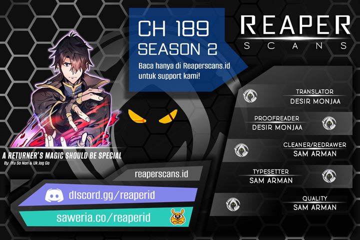 A Returner’s Magic Should Be Special Chap 189 - Next Chap 190