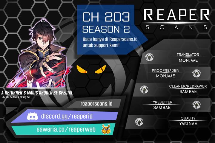 A Returner’s Magic Should Be Special Chap 203 - Next Chap 204