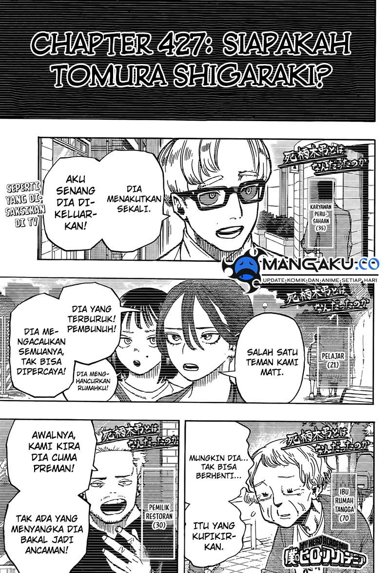 Boku no Hero Academia Chap 427 - Next Chap 428