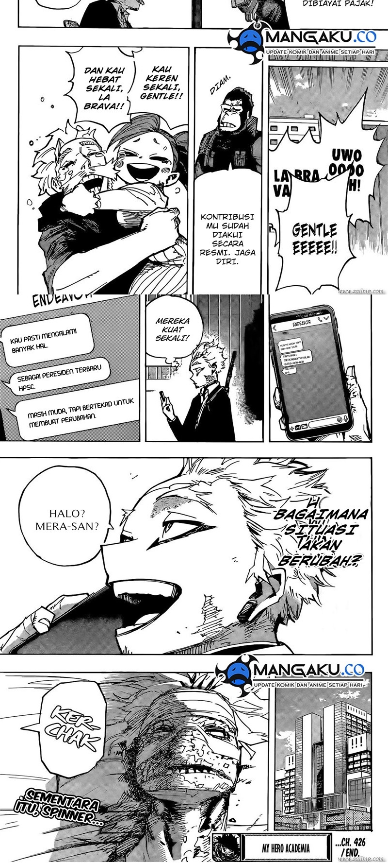 Boku no Hero Academia Chap 426 - Next Chap 427