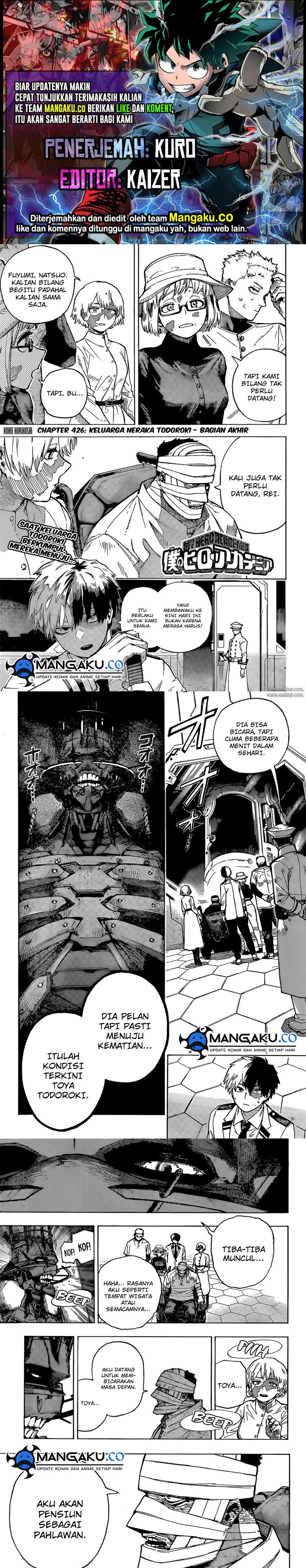 Boku no Hero Academia Chap 426 - Next Chap 427