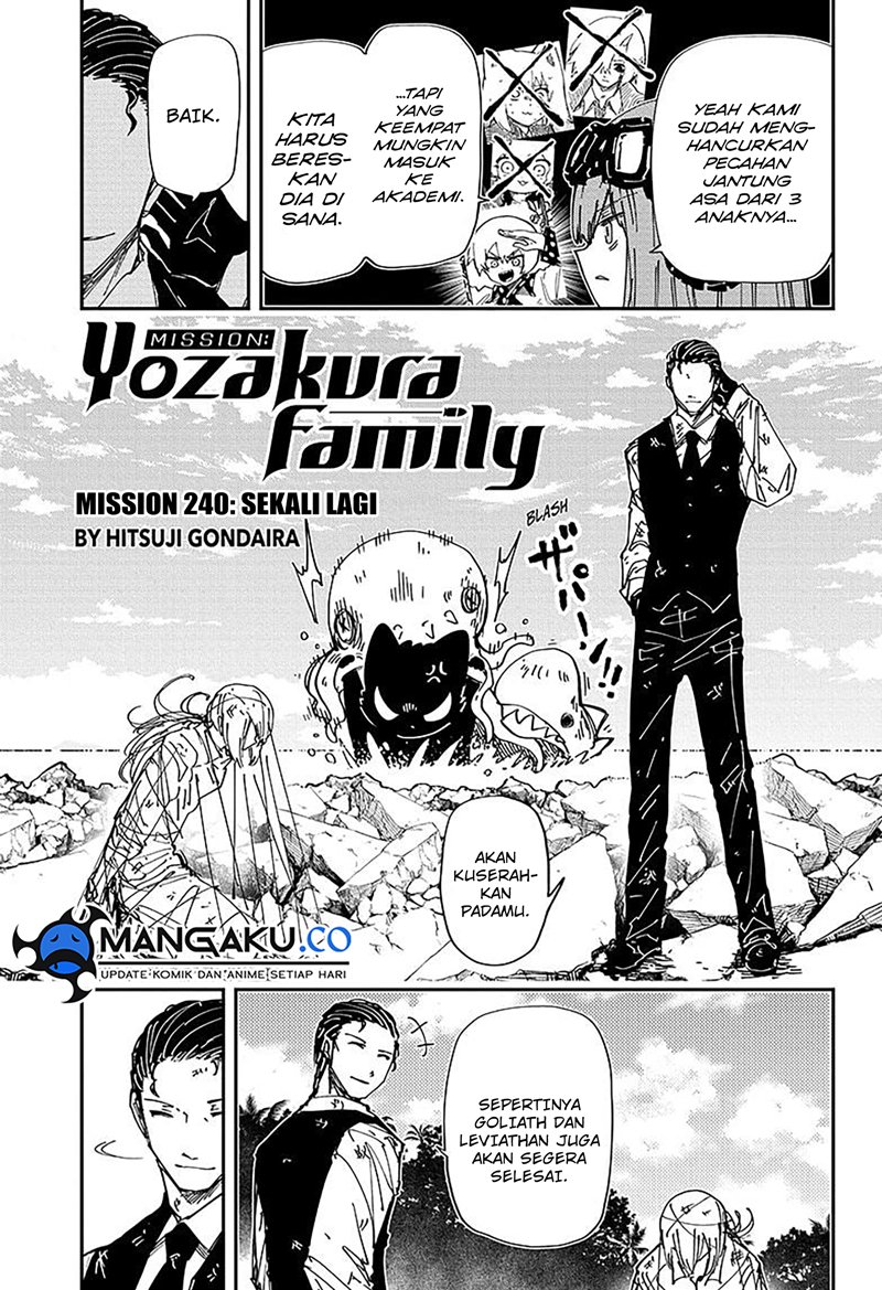 Mission: Yozakura Family Chap 240 - Next Chap 241