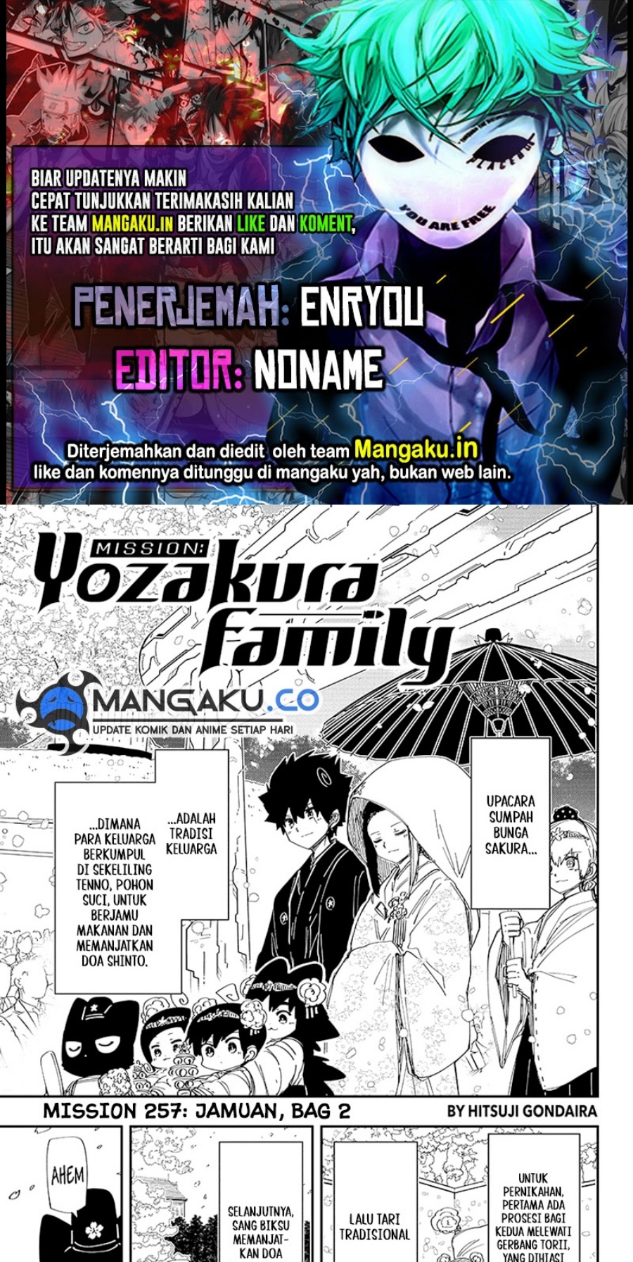 Mission: Yozakura Family Chap 257 - Next Chap 258