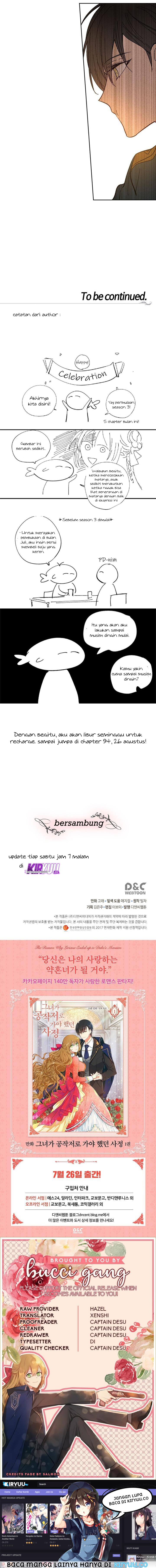 The Reason Why Raeliana Ended up at the Duke’s Mansion Chap 93 - Next Chap 94