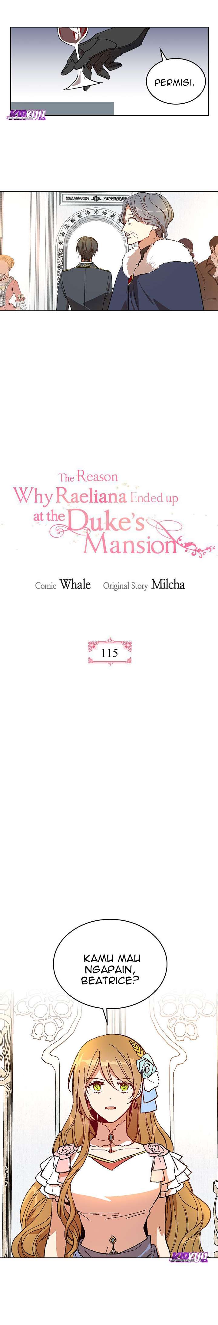 The Reason Why Raeliana Ended up at the Duke’s Mansion Chap 115 - Next Chap 116