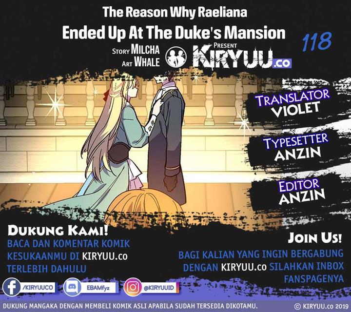 The Reason Why Raeliana Ended up at the Duke’s Mansion Chap 118 - Next Chap 119