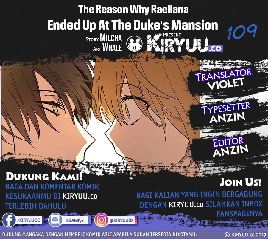 The Reason Why Raeliana Ended up at the Duke’s Mansion Chap 110 - Next Chap 111