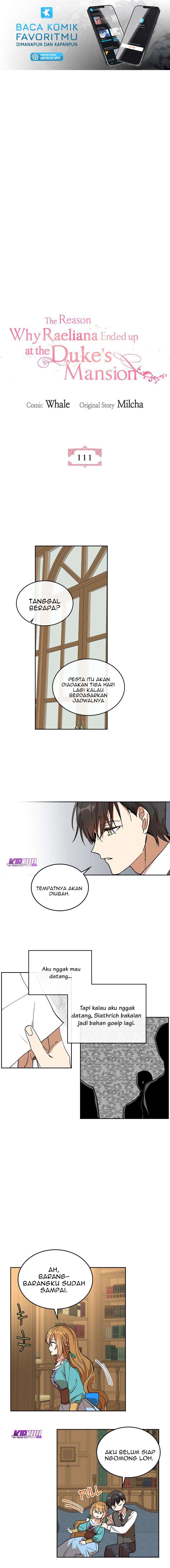 The Reason Why Raeliana Ended up at the Duke’s Mansion Chap 111 - Next Chap 112