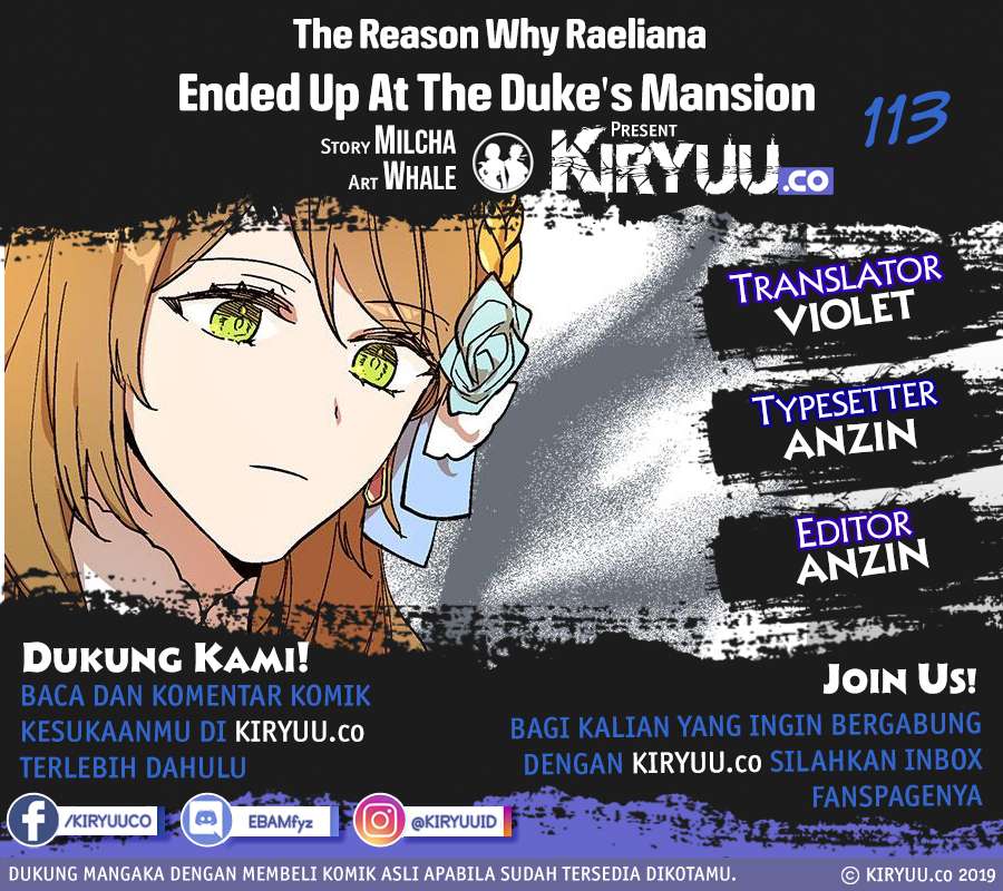The Reason Why Raeliana Ended up at the Duke’s Mansion Chap 113 - Next Chap 114