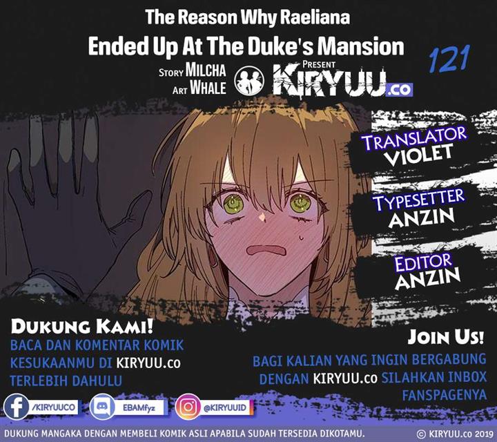 The Reason Why Raeliana Ended up at the Duke’s Mansion Chap 121 - Next Chap 122