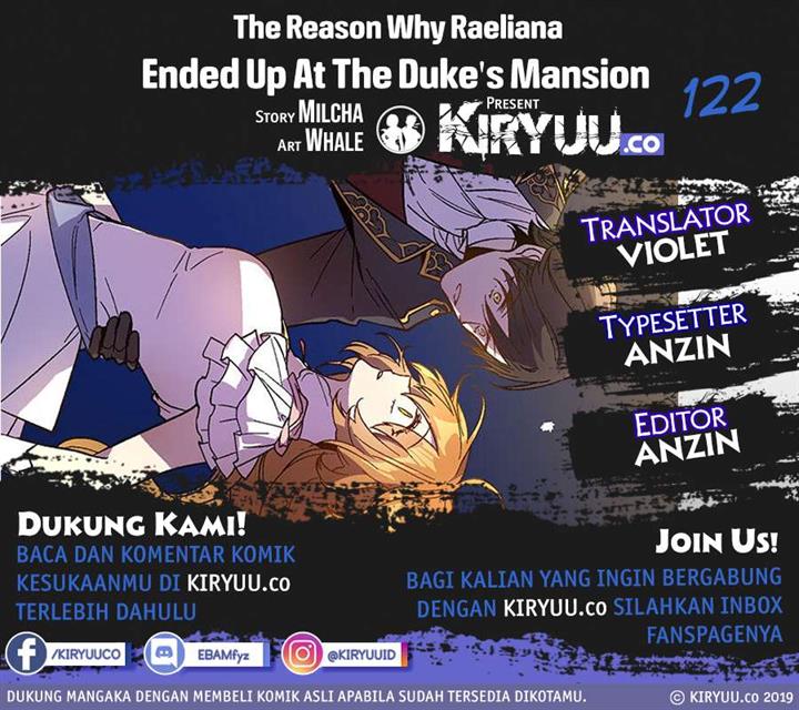 The Reason Why Raeliana Ended up at the Duke’s Mansion Chap 122 - Next Chap 123