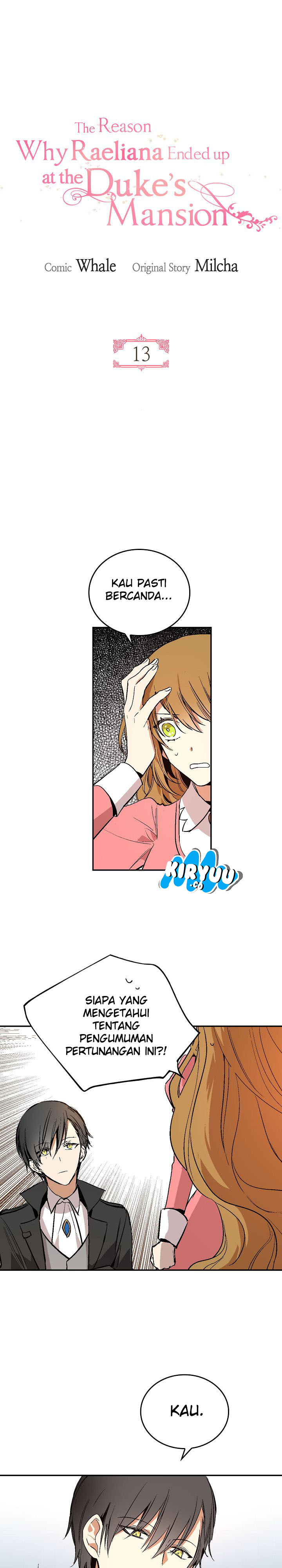 The Reason Why Raeliana Ended up at the Duke’s Mansion Chap 13 - Next Chap 14