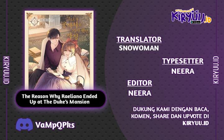 The Reason Why Raeliana Ended up at the Duke’s Mansion Chap 131 - Next Chap 132