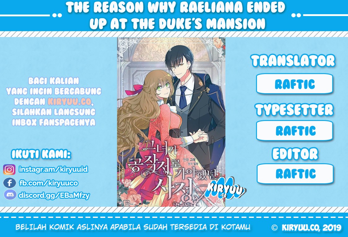 The Reason Why Raeliana Ended up at the Duke’s Mansion Chap 21 - Next Chap 22