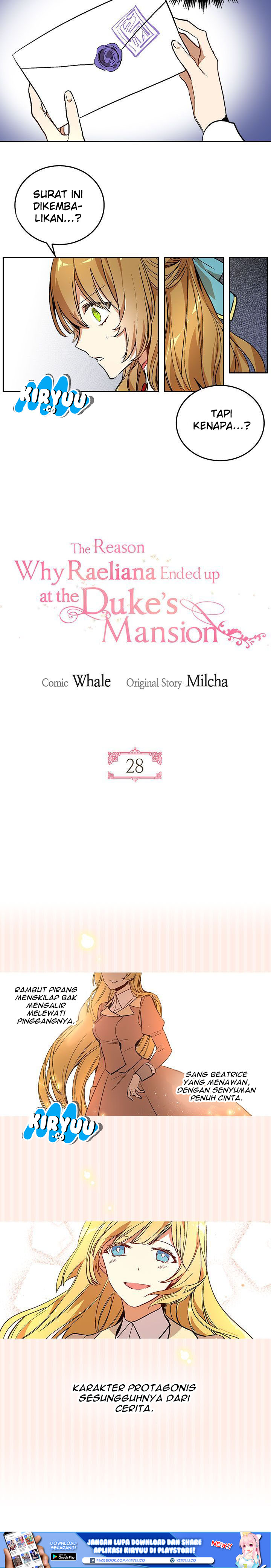 The Reason Why Raeliana Ended up at the Duke’s Mansion Chap 28 - Next Chap 29