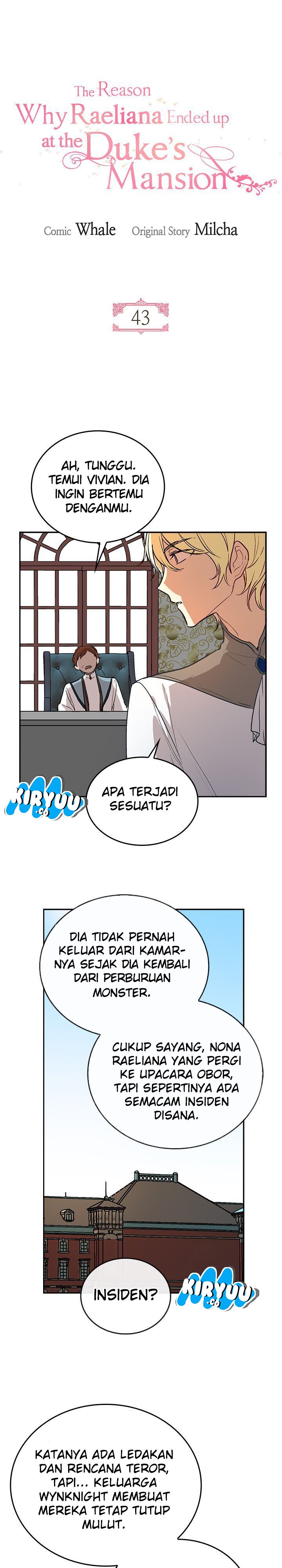 The Reason Why Raeliana Ended up at the Duke’s Mansion Chap 43 - Next Chap 44