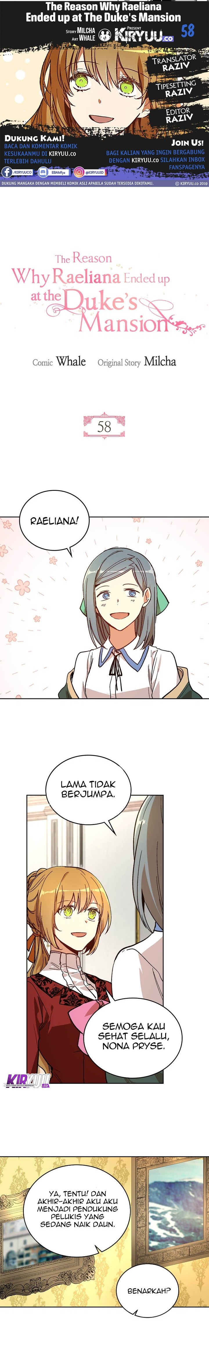 The Reason Why Raeliana Ended up at the Duke’s Mansion Chap 58 - Next Chap 59