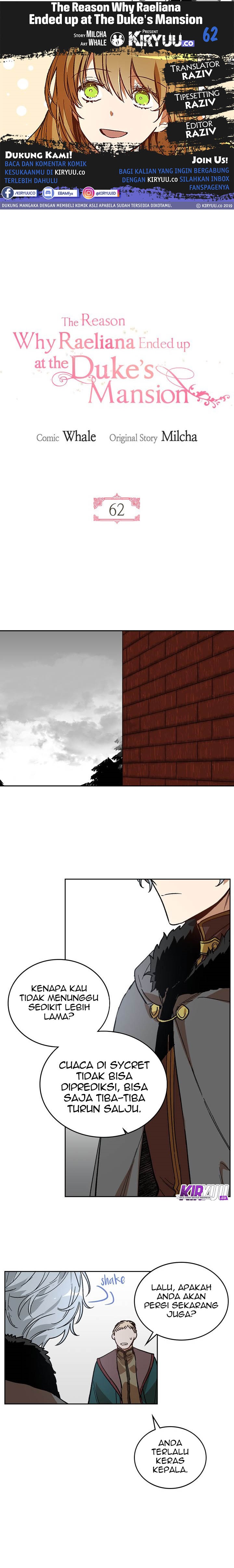The Reason Why Raeliana Ended up at the Duke’s Mansion Chap 62 - Next Chap 63