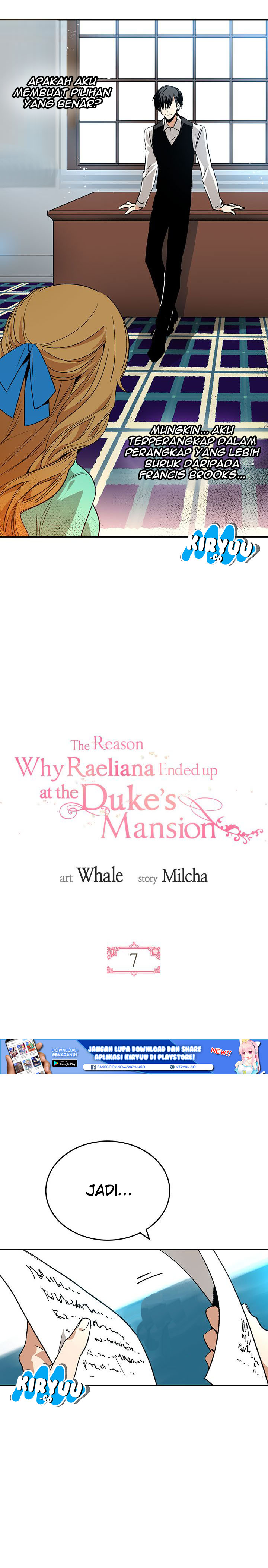 The Reason Why Raeliana Ended up at the Duke’s Mansion Chap 7 - Next Chap 8