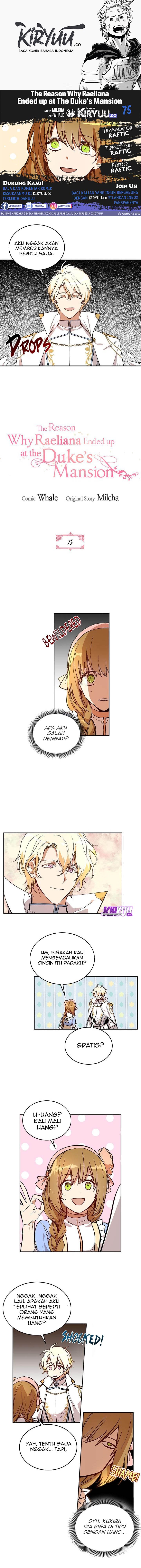 The Reason Why Raeliana Ended up at the Duke’s Mansion Chap 75 - Next Chap 76