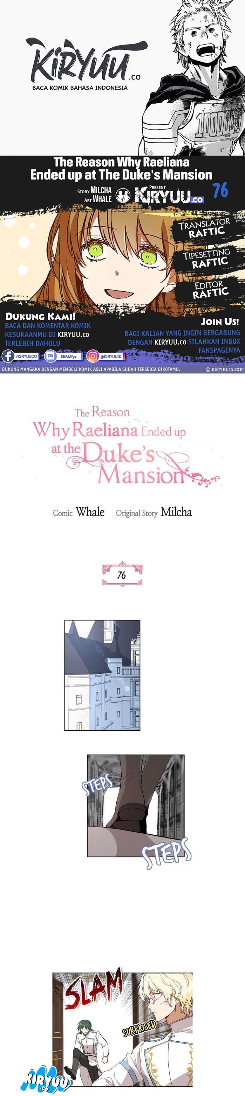 The Reason Why Raeliana Ended up at the Duke’s Mansion Chap 76 - Next Chap 77